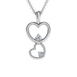 Two Hearts Double Heart Pendant