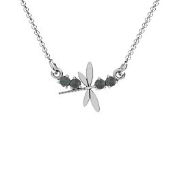 Dragonfly Pendant in 925 Sterling Silver with Alexandrite