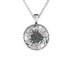 Burst of Joy Pendant in 925 Sterling Silver with Alexandrite