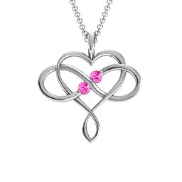 Soul Mates Infinity Birthstone Pendant