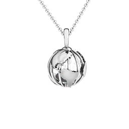 On Top of the World Pendant in 925 Sterling Silver with Alexandrite