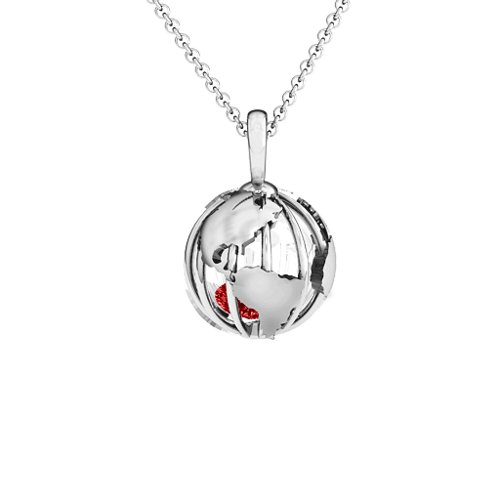 On Top of the World Pendant – Sterling Silver with Garnet
