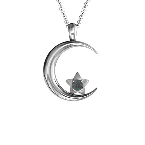 Moonlight Love Pendant – Sterling Silver with Alexandrite