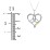 Eternal Love Celtic Trinity Knot Pendant with 1-3 Stones