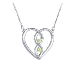 Entwined Infinity Heart Necklace