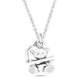 Teddy Bear Graduation Necklace