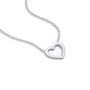 Sterling Silver Cutout Heart Pendant