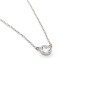 Sterling Silver Cubic Zirconia Solitaire Pendant