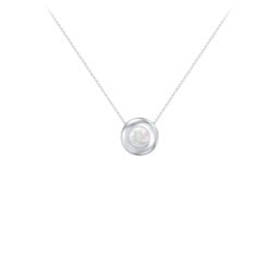 Solitaire 5mm Round Gemstone Pendant