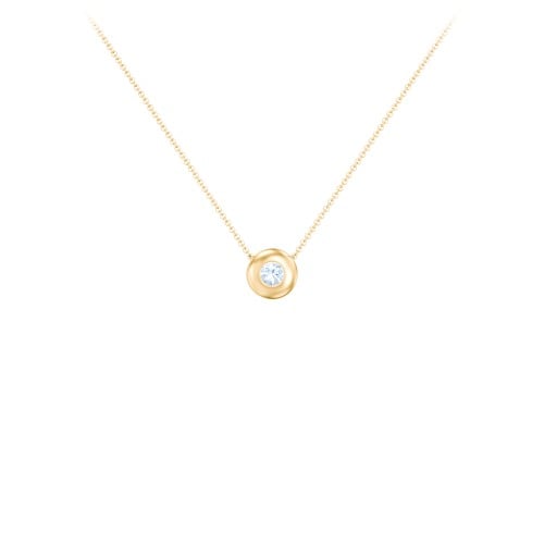 Solitaire 3mm Round Gemstone Pendant
