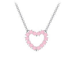 Dual Birthstone Heart Pendant