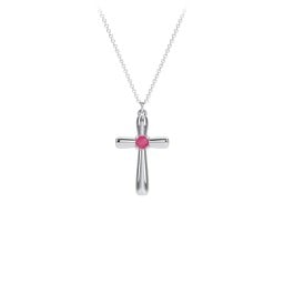 Mini Cross with Birthstone