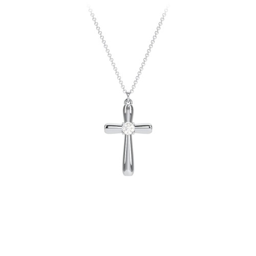 Mini Cross with Birthstone