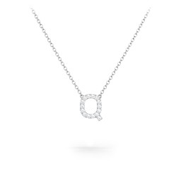 Pavé Q Initial Necklace