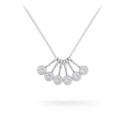 Multi Bezel Set Birthstone Necklace - 6 Stone