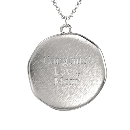 Initial Medallion Necklace - Z – Sterling Silver