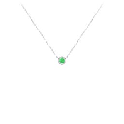 Bezel Set 3mm Gemstone Pendant