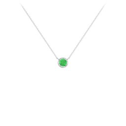 Bezel Set 4mm Gemstone Pendant