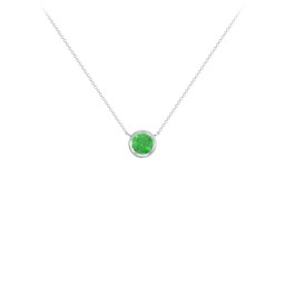 Bezel Set 5mm Gemstone Pendant