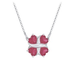 Love and Kisses 4 Gemstone Pendant