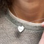 Engravable Heart Photo Locket Necklace