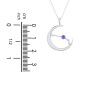 Engravable Pisces Constellation Necklace With Gemstone