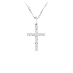 Small Gemstone Cross Pendant