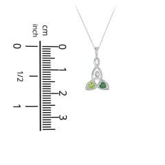 Celtic Motherhood Knot Birthstone Necklace