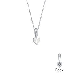 Engravable Generations Stacking Hearts Pendant - 1
