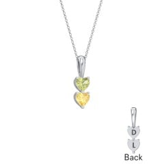 Engravable Generations Stacking Hearts Pendant - 2