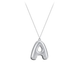 Custom Bubble Initial Necklace