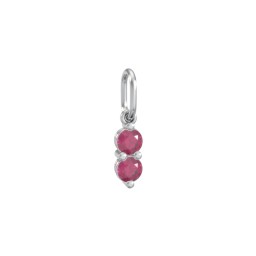 2 Gemstone Vertical Charm