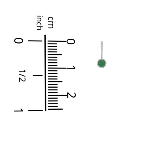 Bezel-Set Round Cut Charm (Dainty)