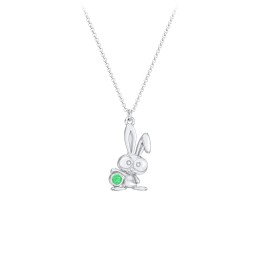 Kids Bunny Birthstone Critter Necklace