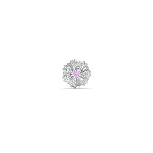 Ocean Collection Single Stud With Accent - Sea Urchin – Sterling Silver with Amethyst