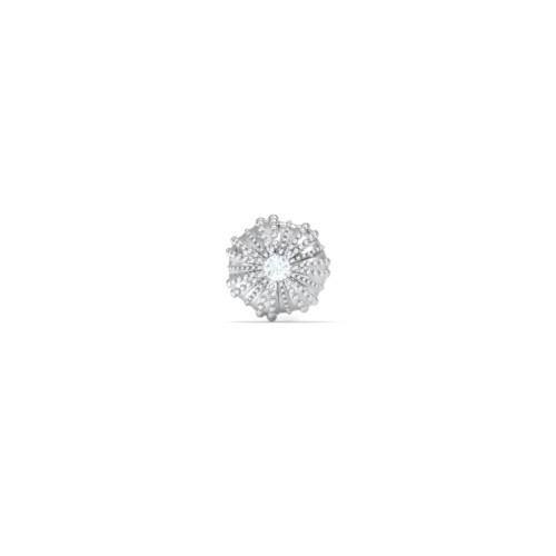 Ocean Collection Single Stud With Accent - Sea Urchin – Sterling Silver with Aquamarine