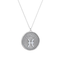 Pisces Coin Charm Necklace