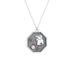 Year of the Rat Engravable Zodiac Medallion Necklace