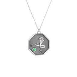 Year of the Snake Engravable Zodiac Medallion Necklace