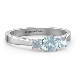 Three Stone Eternity Ring