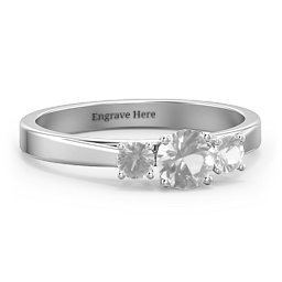 Three Stone Eternity Ring