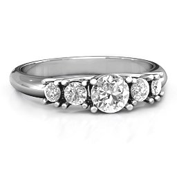 5-Stone Graduated Ring