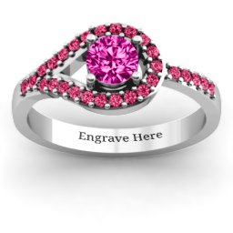 Asymmetrical Wrap Knot Ring