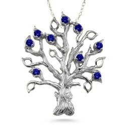 Family Tree 3-14 Stones Pendant