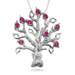 Family Tree 3-14 Stones Pendant