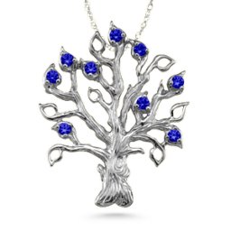 Family Tree 3-14 Stones Pendant