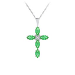 Marquise Cross Pendant