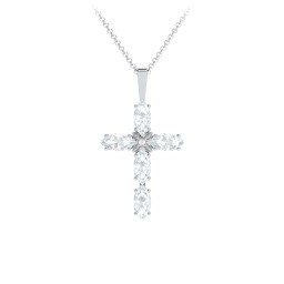 Marquise Cross Pendant