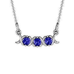 2-5 Stone Hugs and Kisses XOXO Pendant