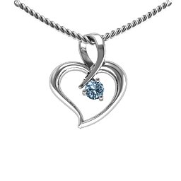 Twist Petit Heart Pendant